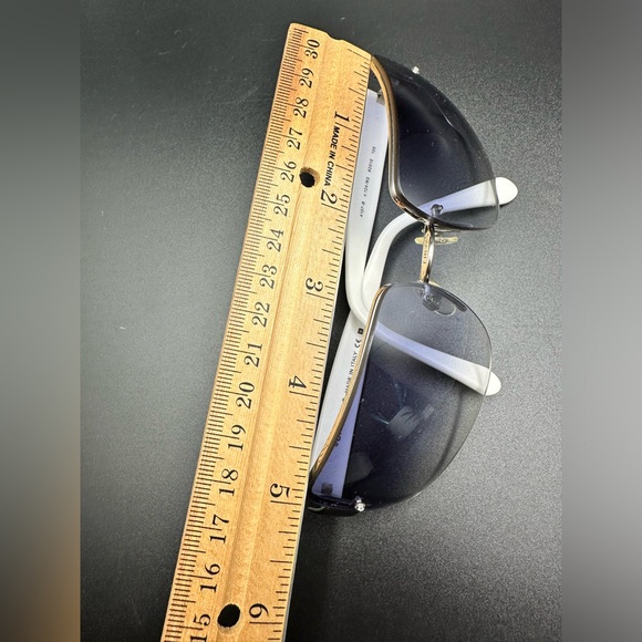 Authentic Vintage Chanel  Sunglasses White Temples Rare Vintage With Dior Case - Picture 6 of 16